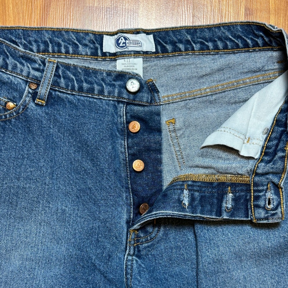 Vintage Y2K Arizona Women Jeans 11 Blue Button Fly